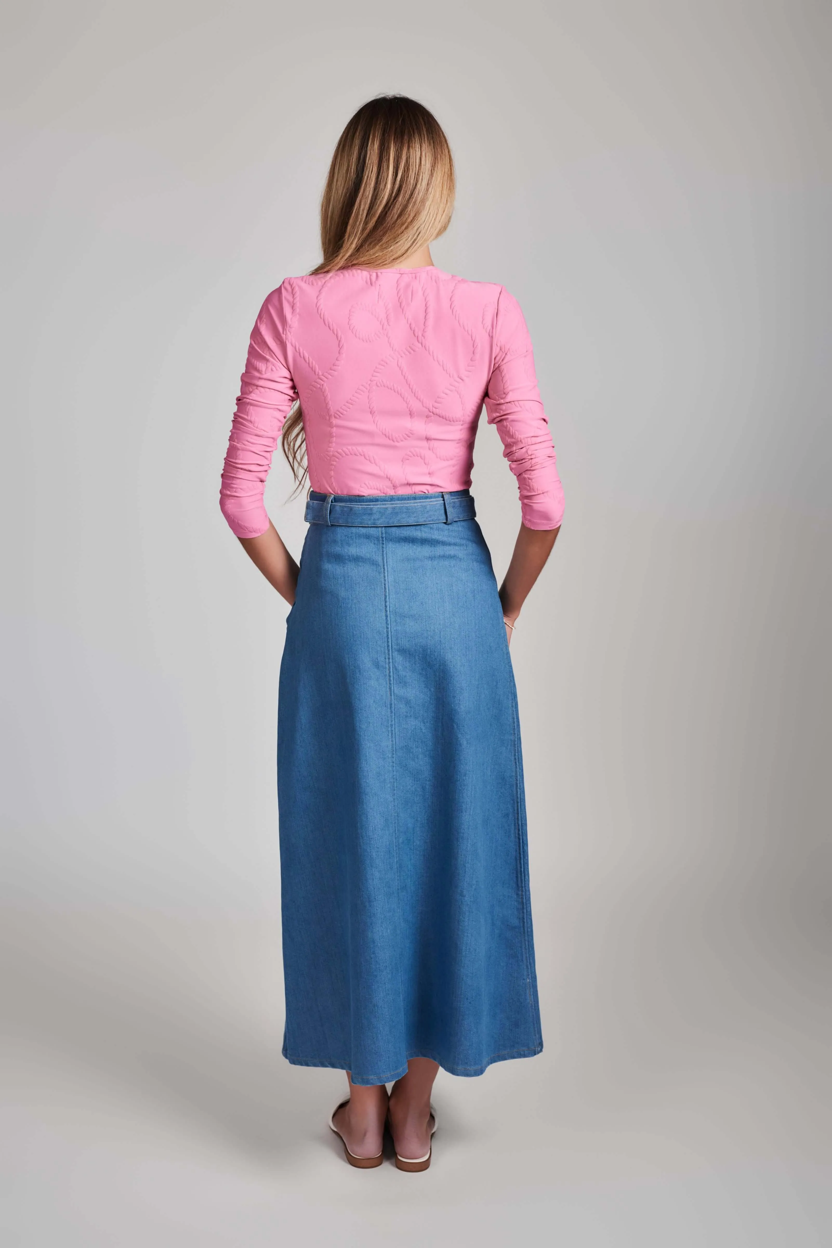 A-Line Denim Skirt