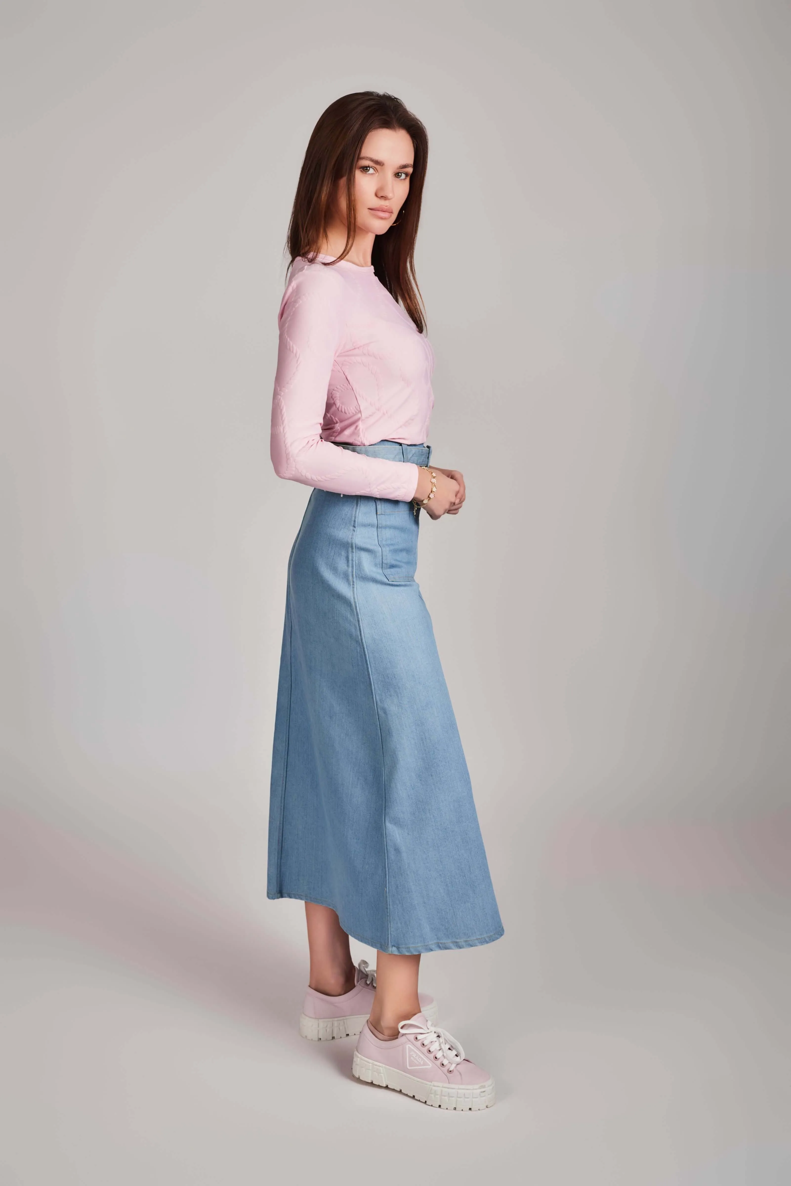 A-Line Denim Skirt