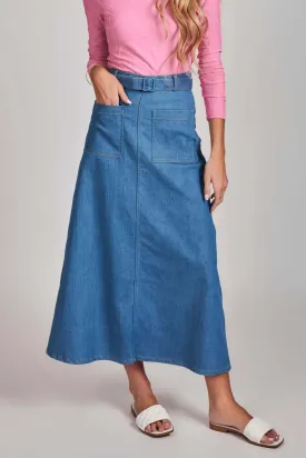 A-Line Denim Skirt