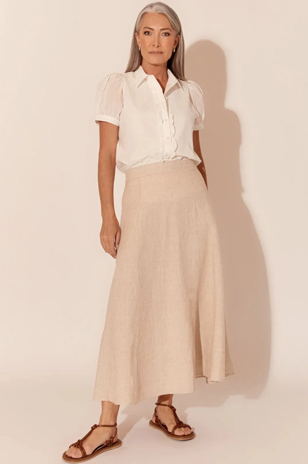 AJD1172 FAE LINEN SKIRT