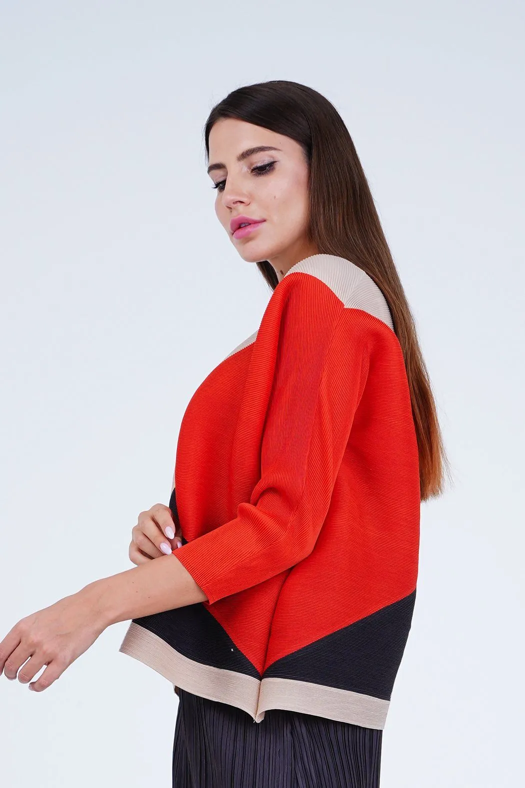 Ariane Color-Block Long Sleeve Top