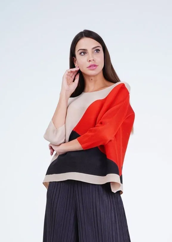 Ariane Color-Block Long Sleeve Top