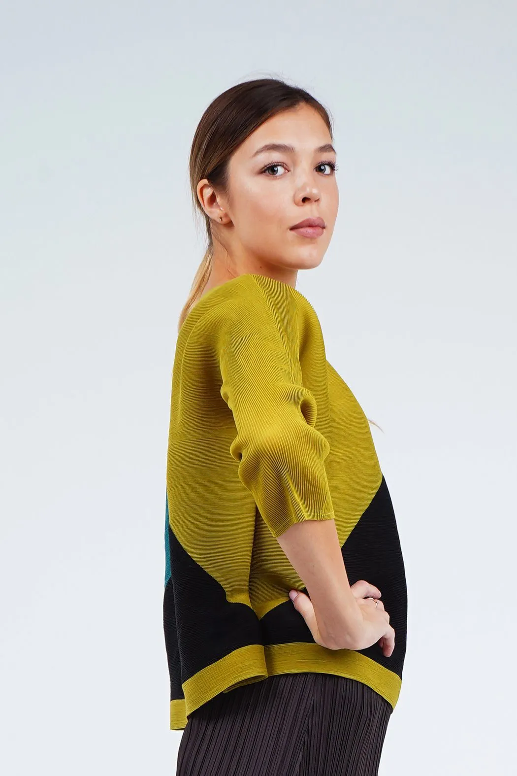 Ariane Color-Block Long Sleeve Top