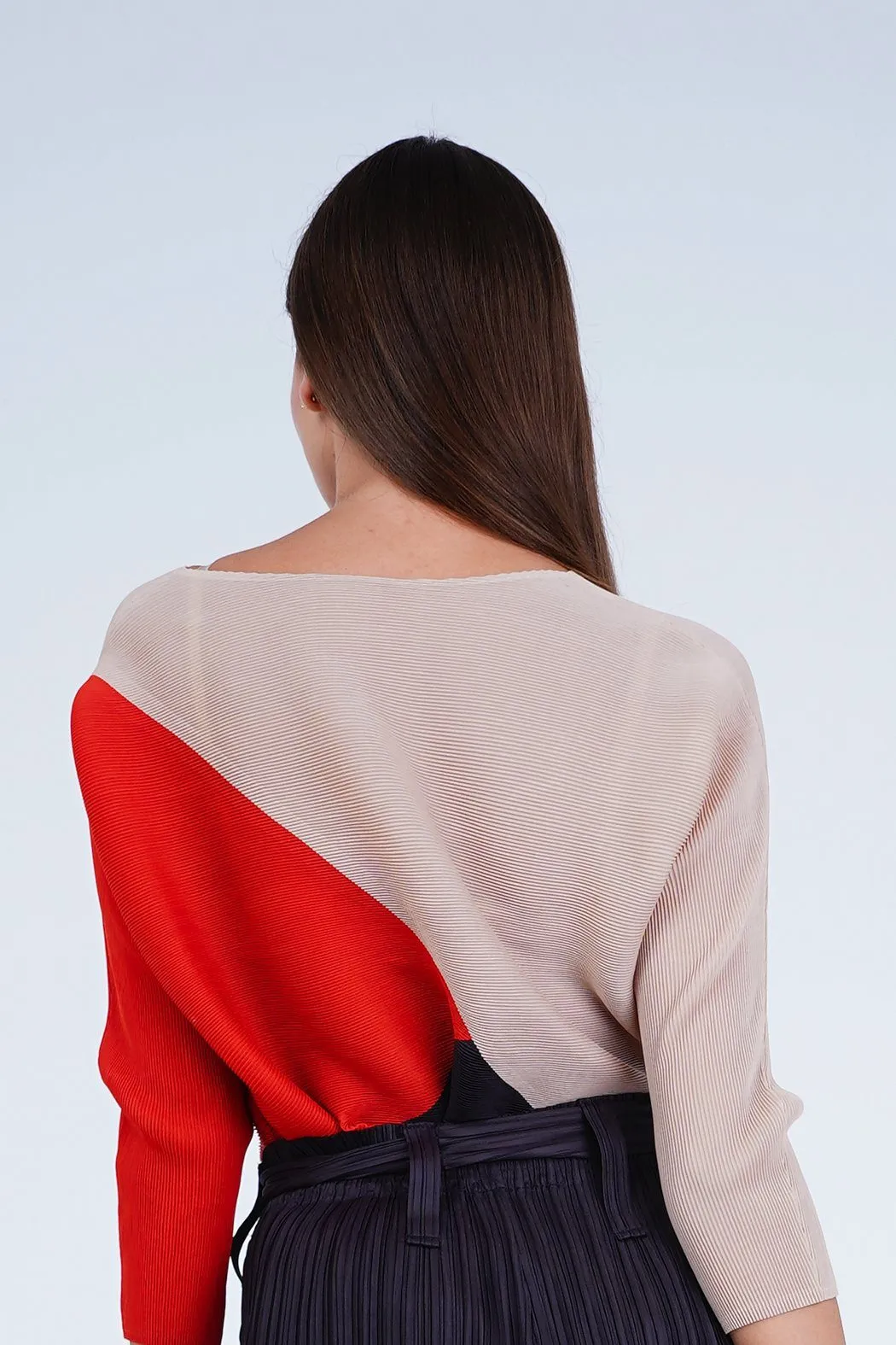 Ariane Color-Block Long Sleeve Top