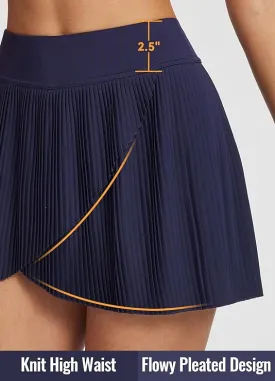 BALEAF 14" Pleated Tennis Skirts