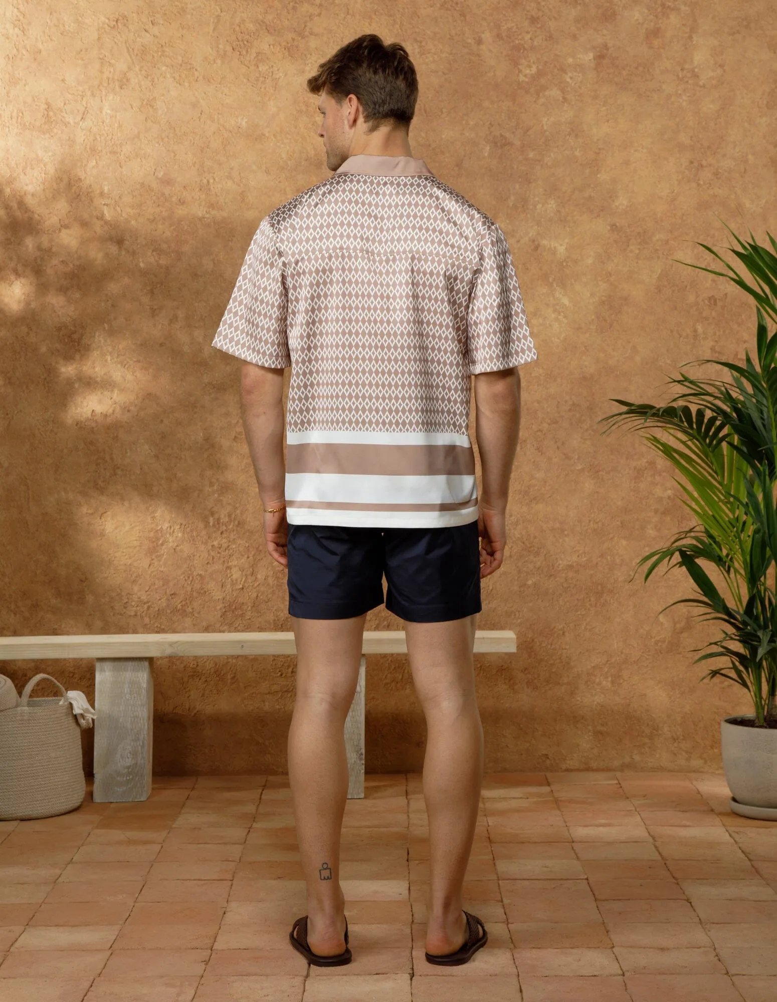 Beige S/S Porto Resort Shirt