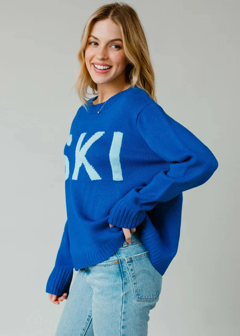 Blue Ski Sweater