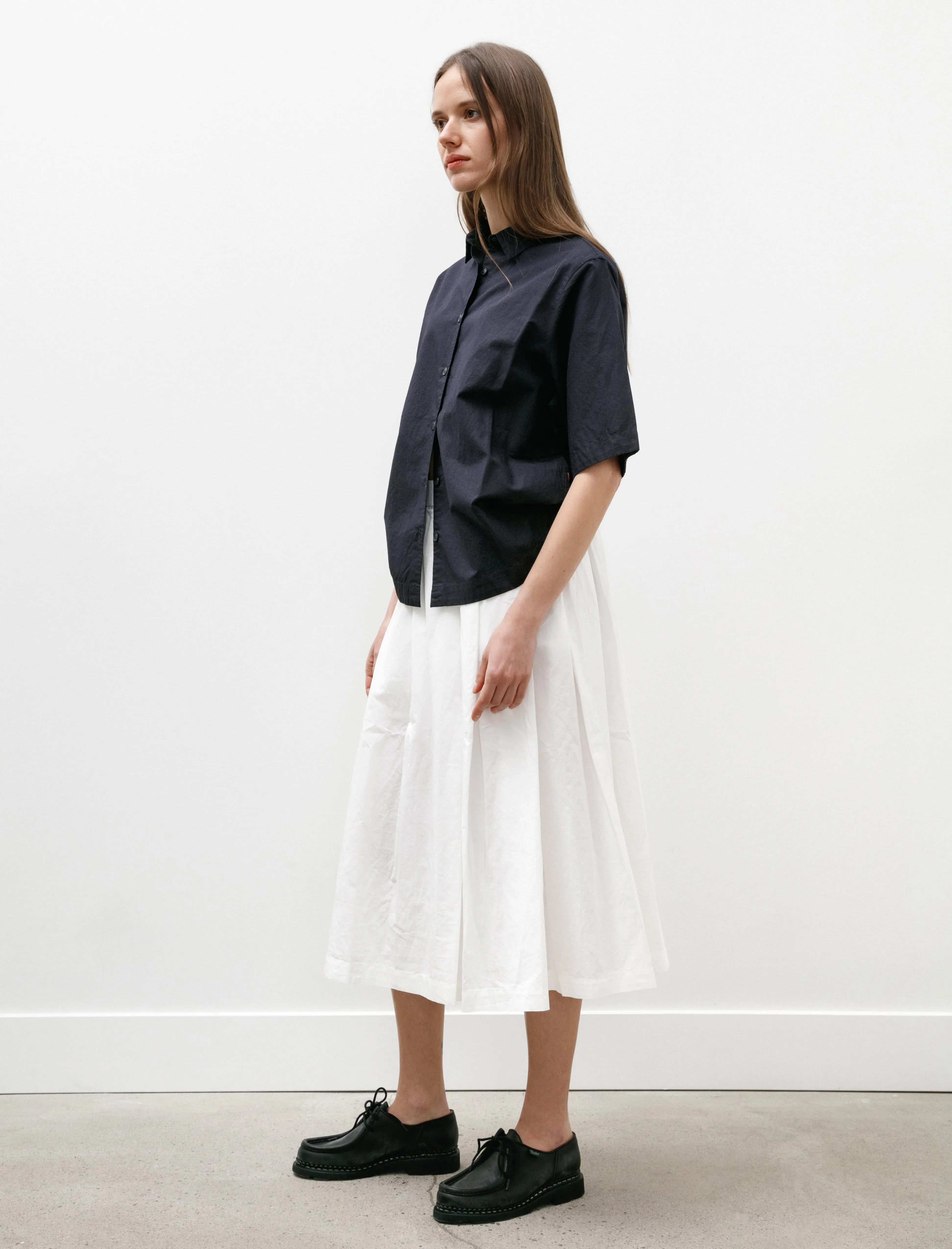 Bowling Skirt Lin Cot Off White