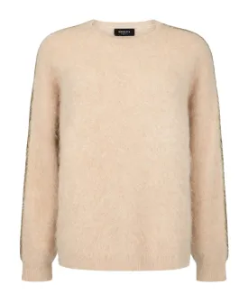 BRUSHED ALPACA SWEATER - BISQUE