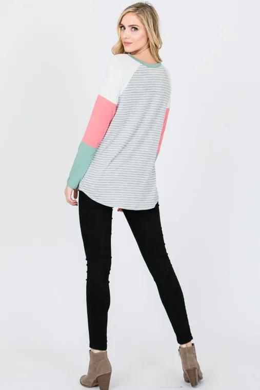 Candy Crush Color Block Top