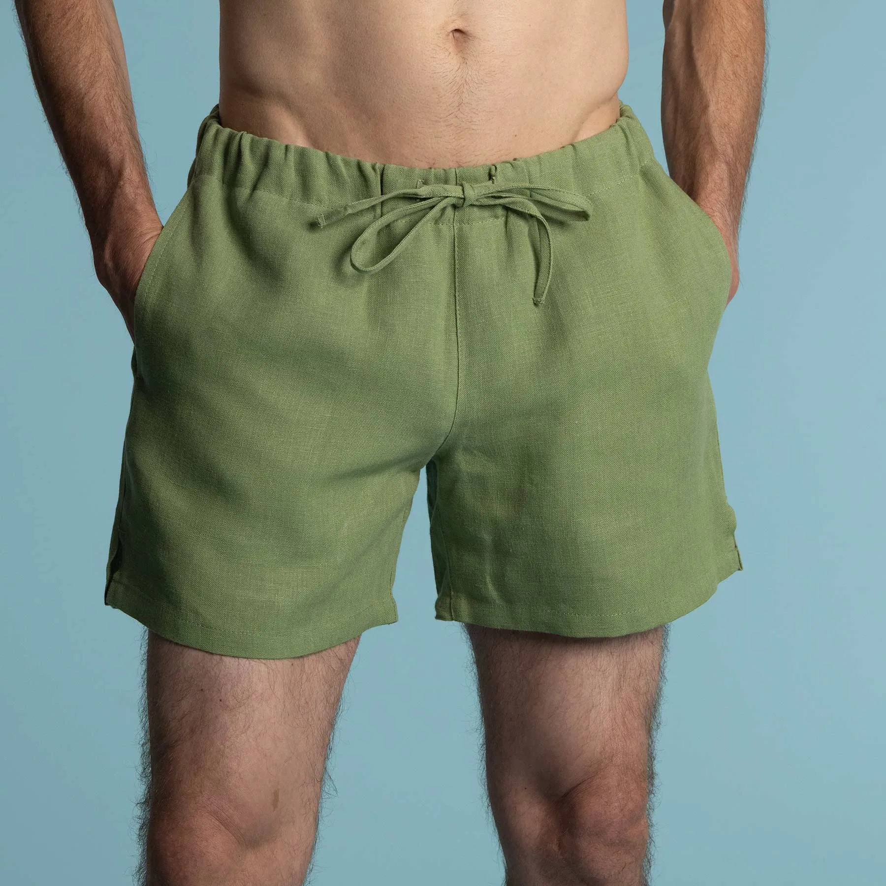 CENTRAL PARK 100% Organic Hemp Running Fitness Beach Shorts (Lined; 2 Side Pockets; 100% Biodegradable Options) (Unisex)