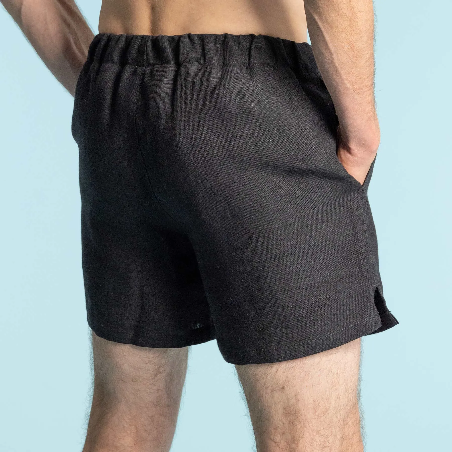 CENTRAL PARK 100% Organic Hemp Running Fitness Beach Shorts (Lined; 2 Side Pockets; 100% Biodegradable Options) (Unisex)