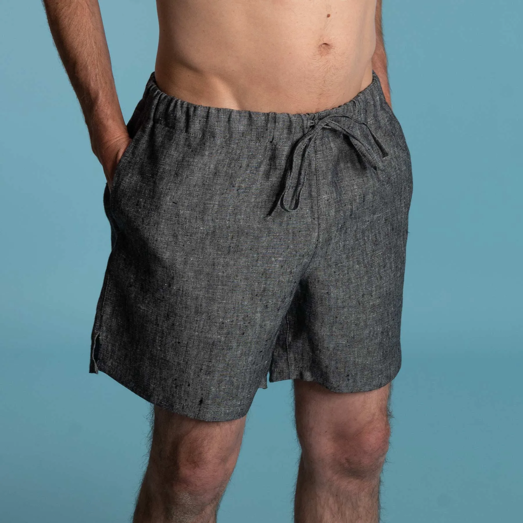 CENTRAL PARK 100% Organic Hemp Running Fitness Beach Shorts (Lined; 2 Side Pockets; 100% Biodegradable Options) (Unisex)