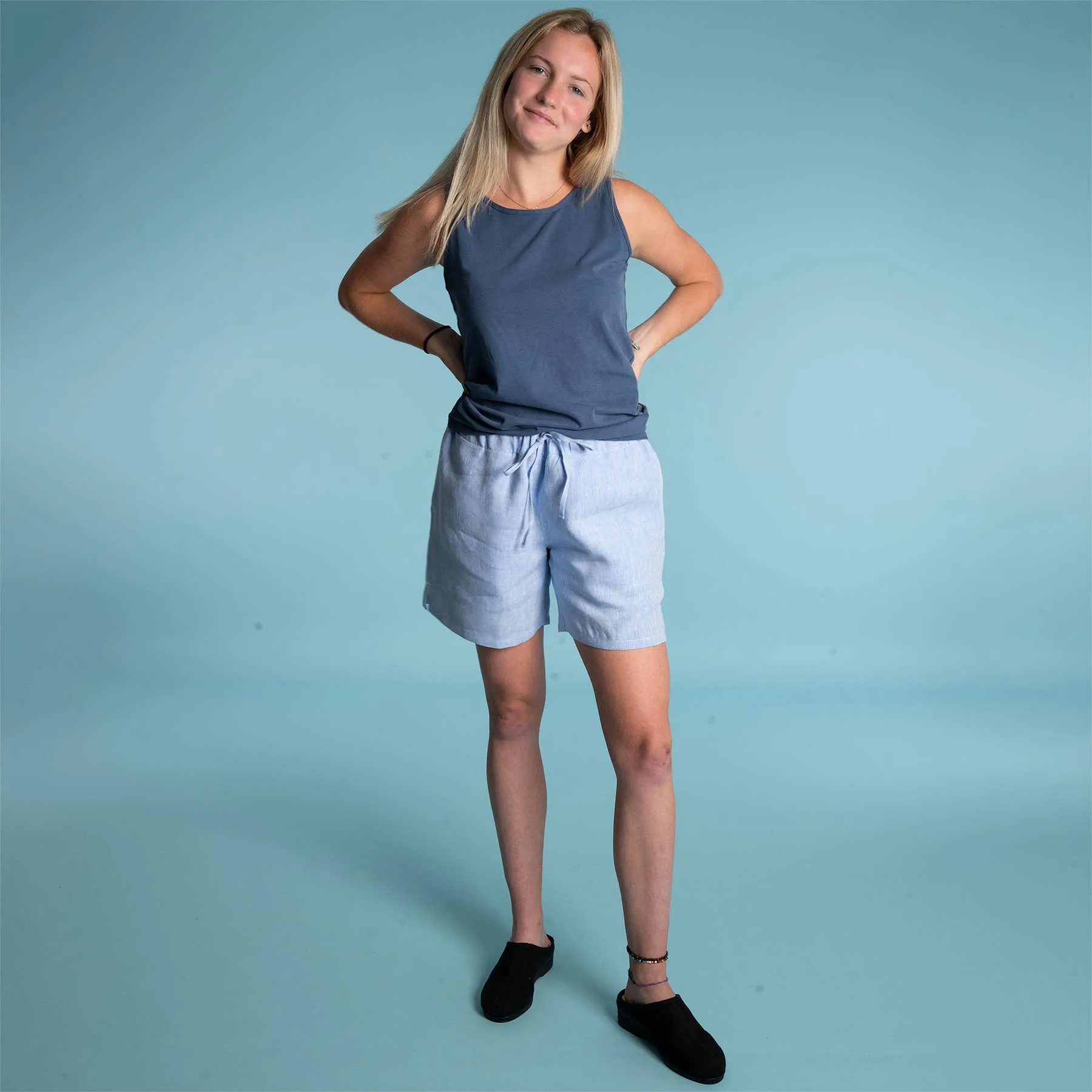 CENTRAL PARK 100% Organic Hemp Running Fitness Beach Shorts (Lined; 2 Side Pockets; 100% Biodegradable Options) (Unisex)