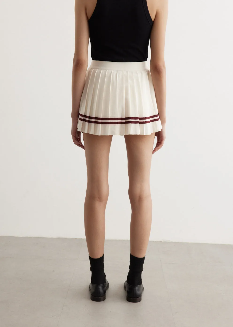 Classic Logo Pleated Skirt