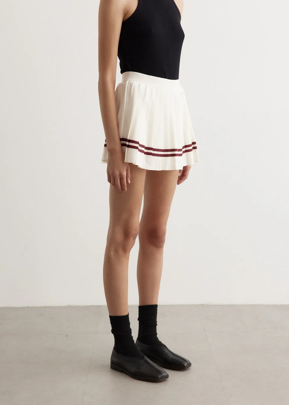 Classic Logo Pleated Skirt