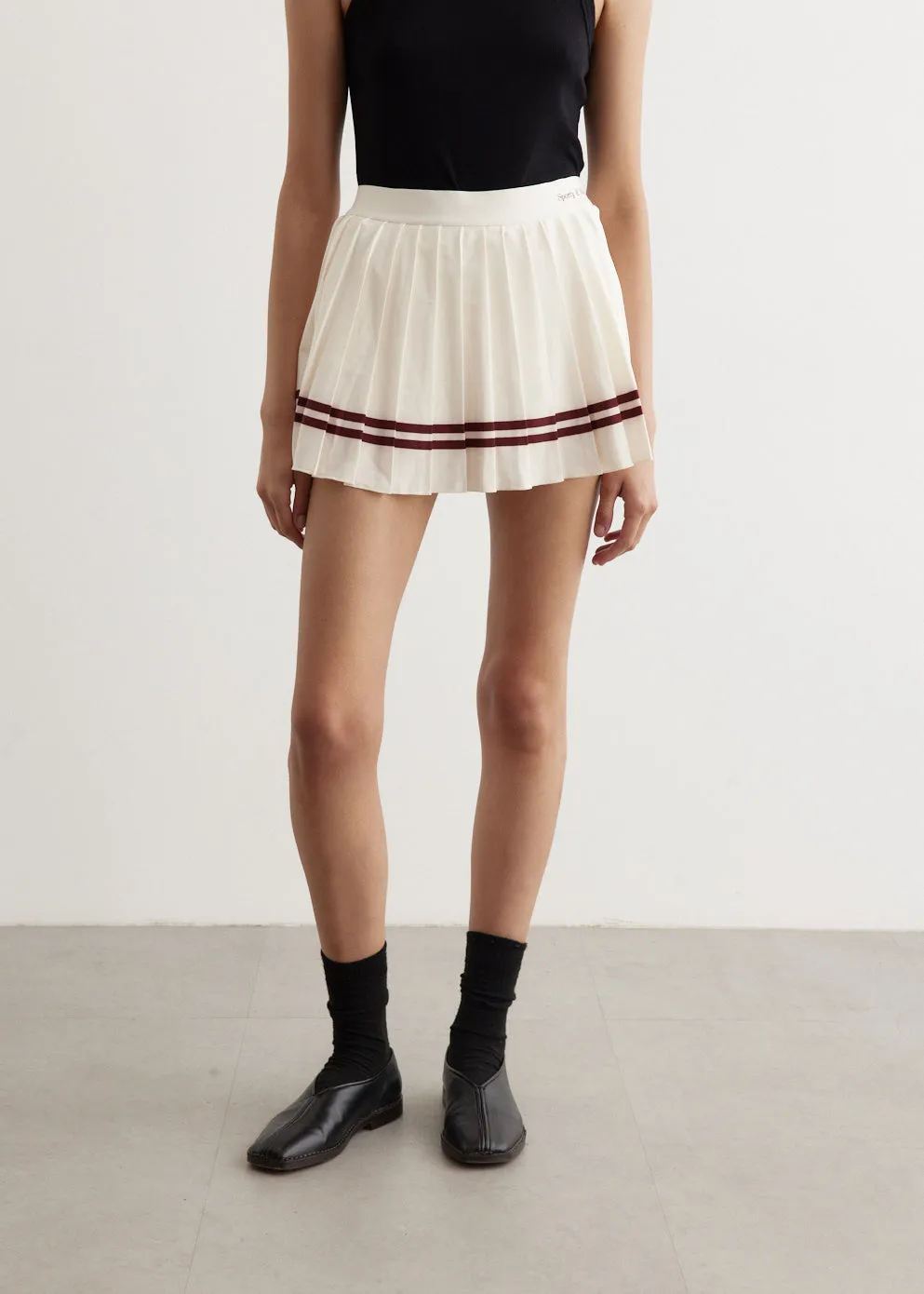 Classic Logo Pleated Skirt