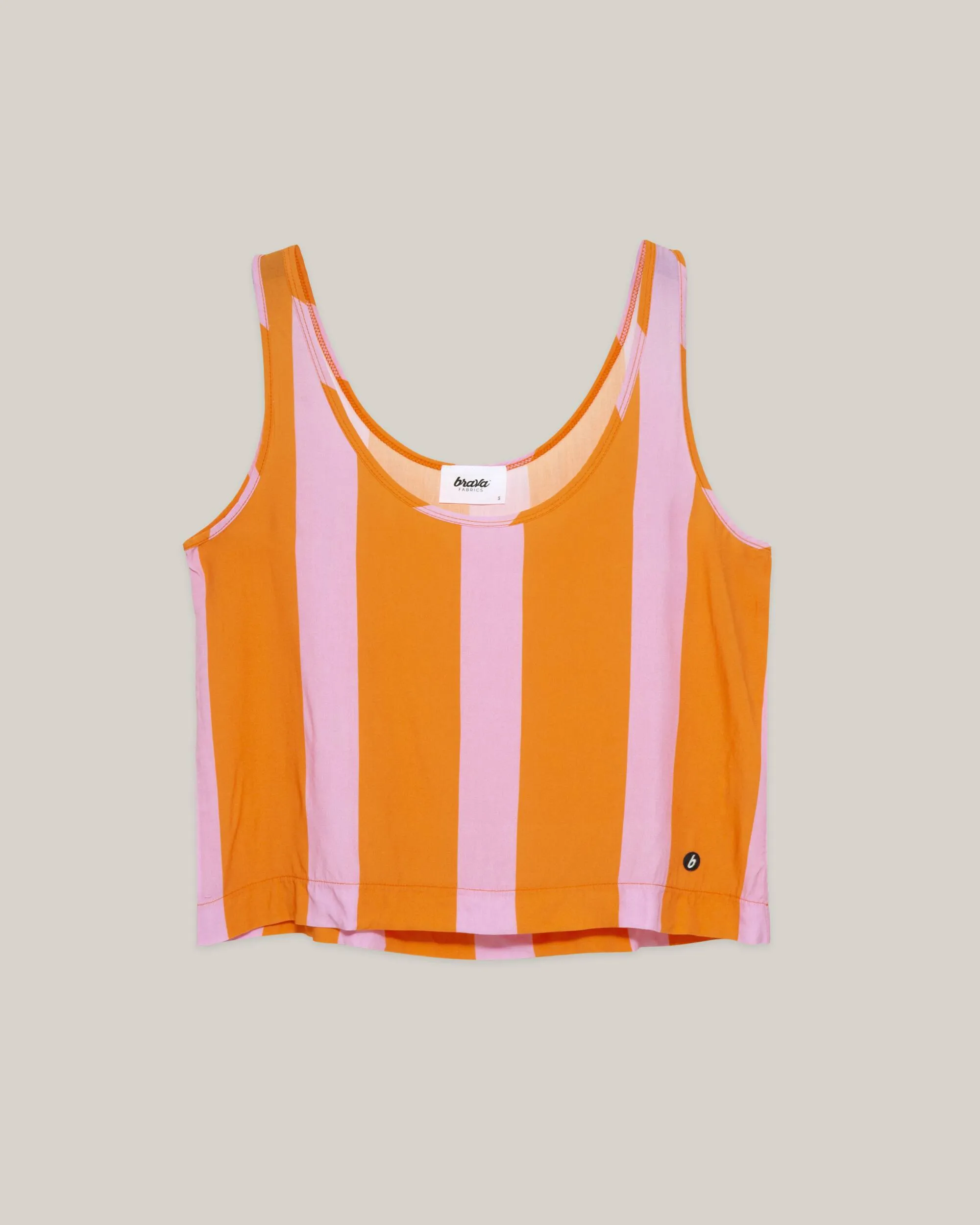 Color Block Tank Top Orange