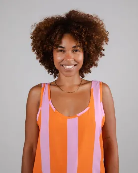 Color Block Tank Top Orange