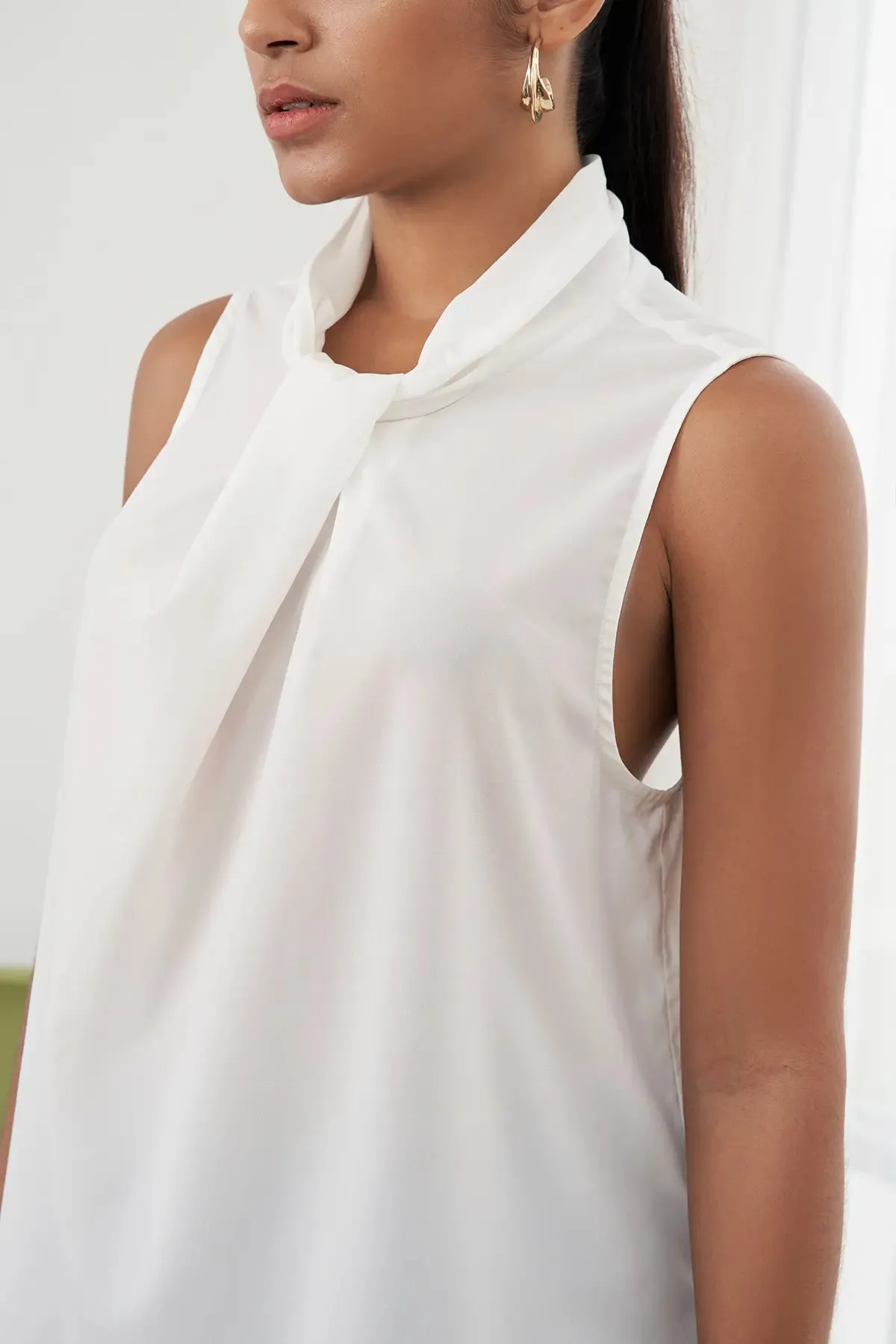 Cut Out Button Back Top