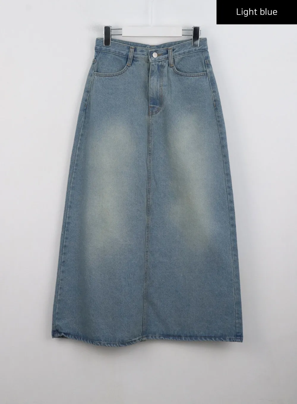 Denim A-Line Maxi Skirt CL327