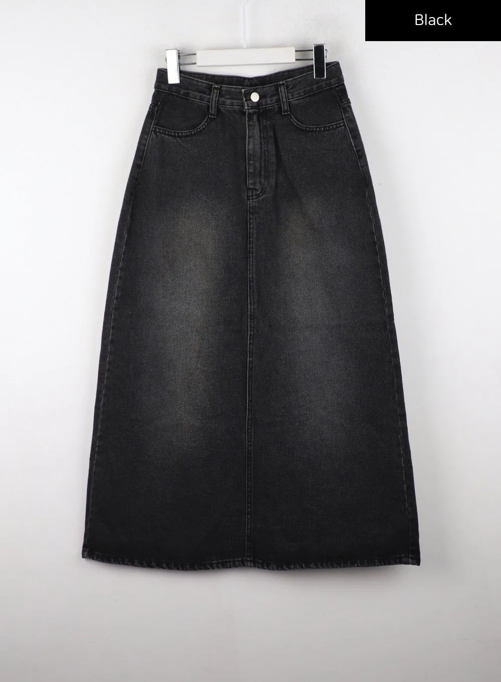 Denim A-Line Maxi Skirt CL327