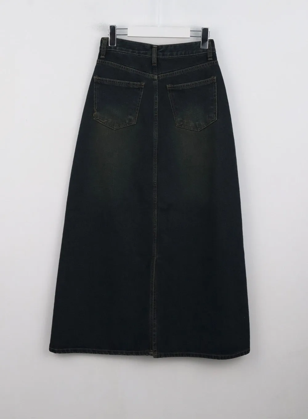 Denim A-Line Maxi Skirt CL327