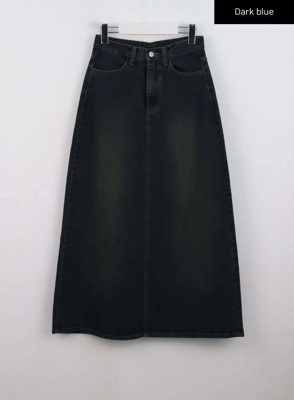 Denim A-Line Maxi Skirt CL327