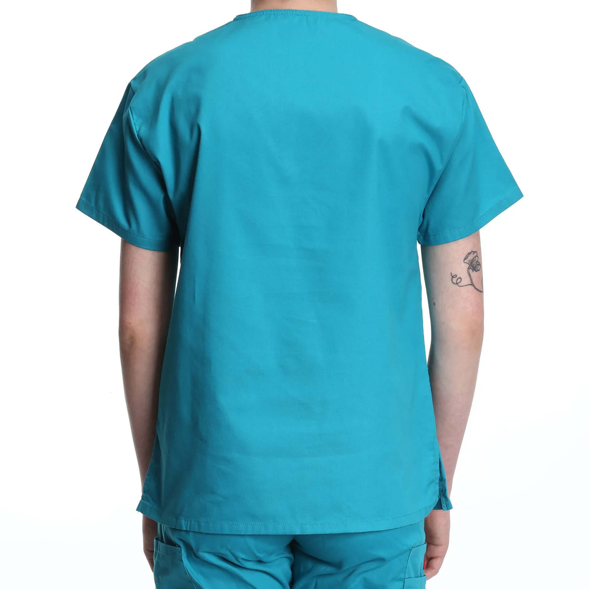 Dickies Women's Two Pocket V-Neck Scrub Top - Teal