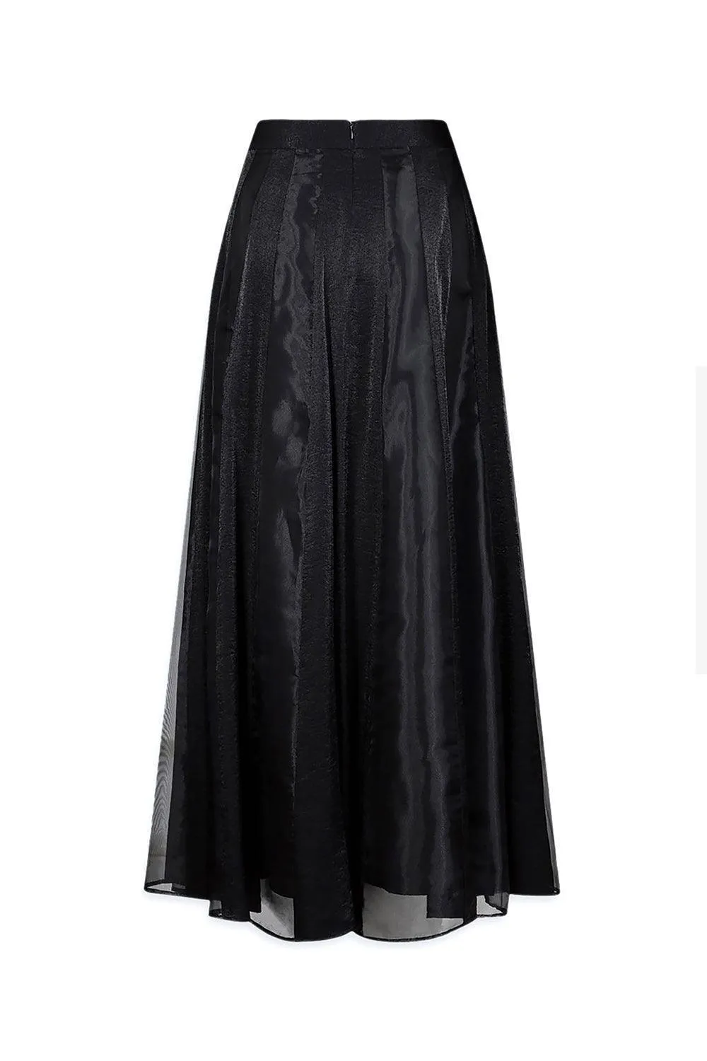 Dragon A-line Draped Organza Maxi Skirt