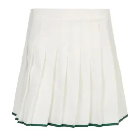 Fashion Stripe White High Waist Pleated Skirt Mini Casual Holidays Basic All-Match Tennis Skirt Women Short Clothing