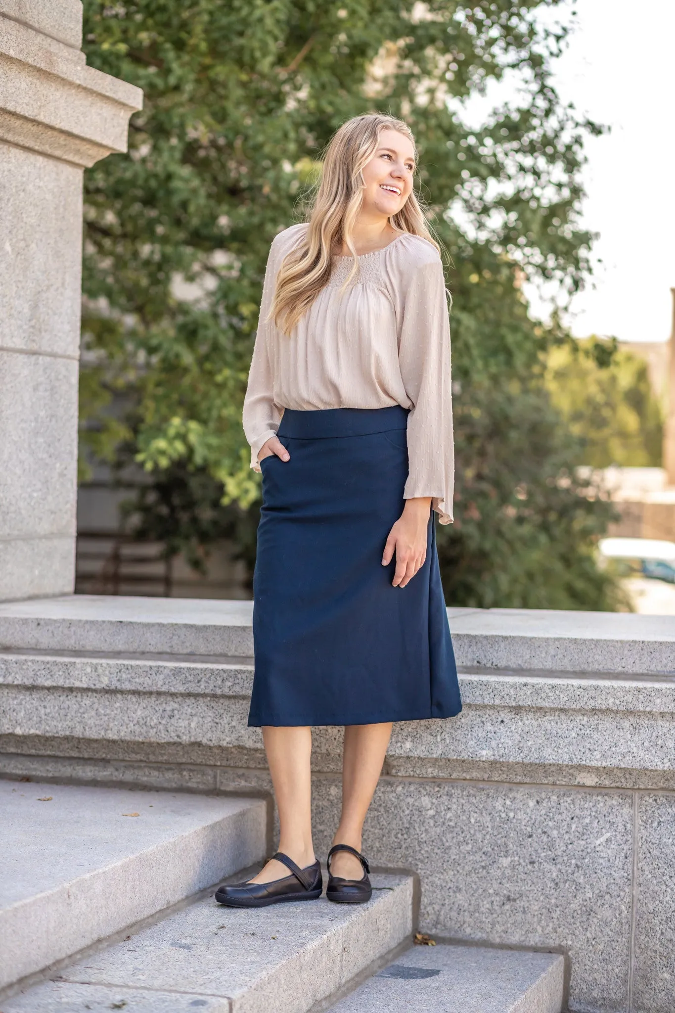 Jasmine Skirt Navy