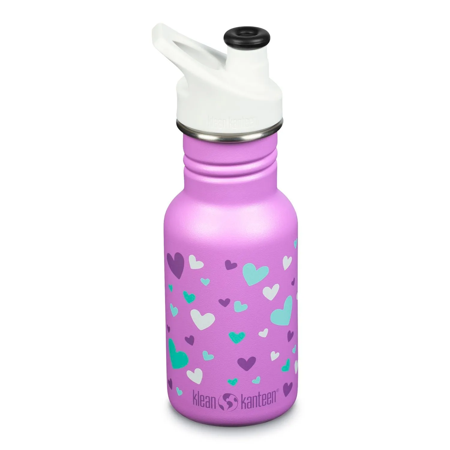 Klean Kanteen Kid Classic 12oz Water Bottle (with Kid Sippy Cap)