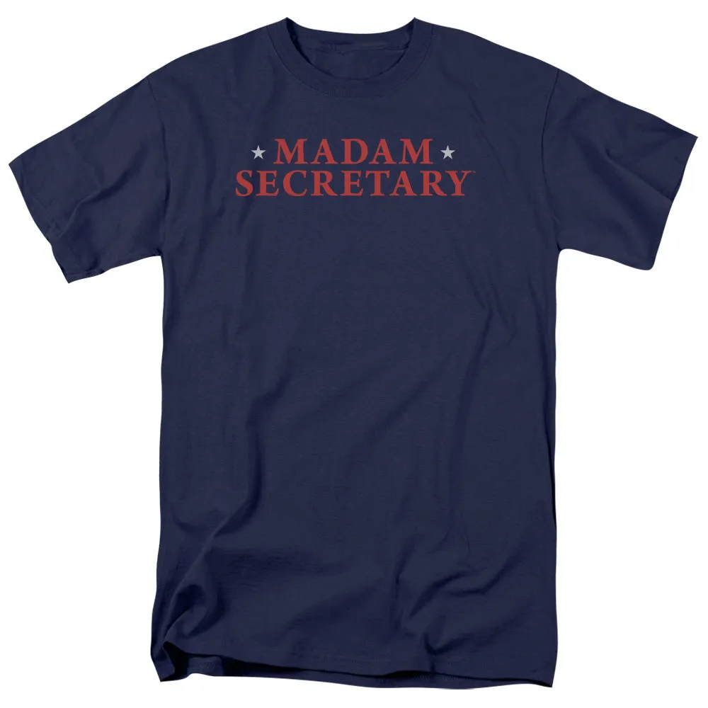 Madam Secretary Logo Mens T Shirt Navy