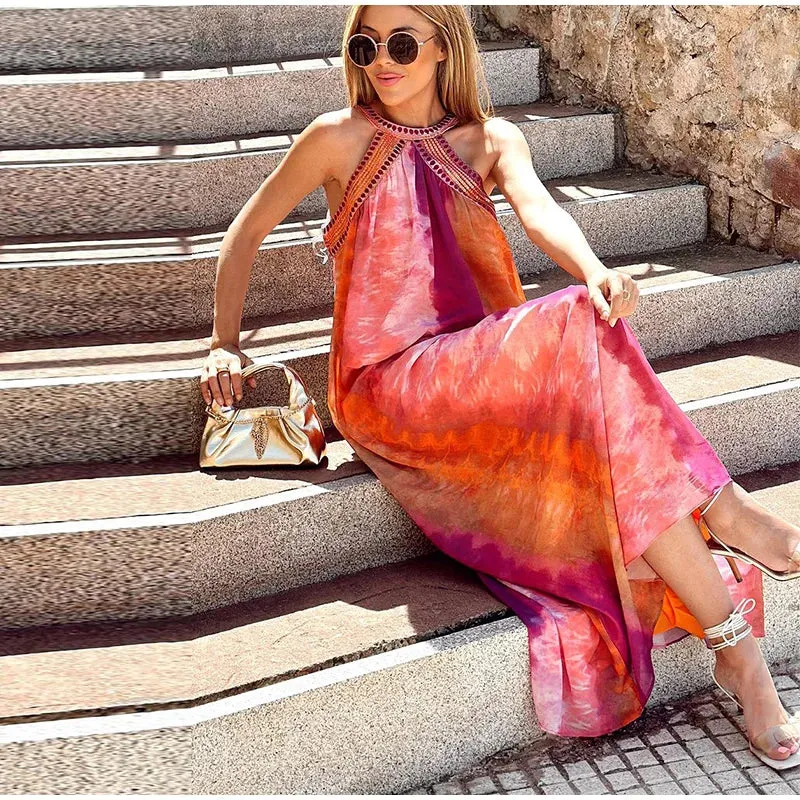 Marbella - Flowing halter neck dress