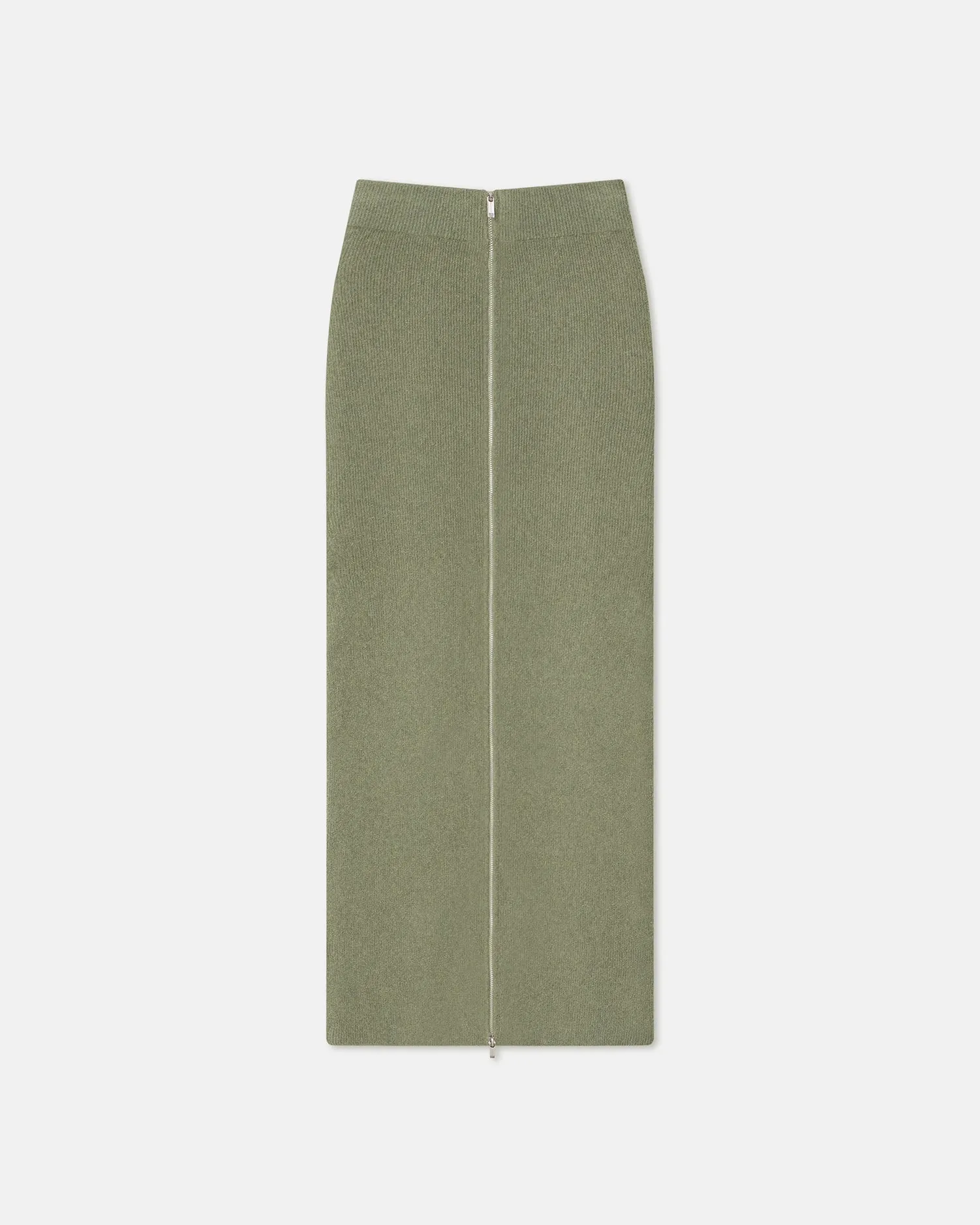 Nima - Terry-Knit Midi Skirt - Faded Sage