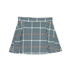 Parson Pleated Skirt - Highgate Houndstooth