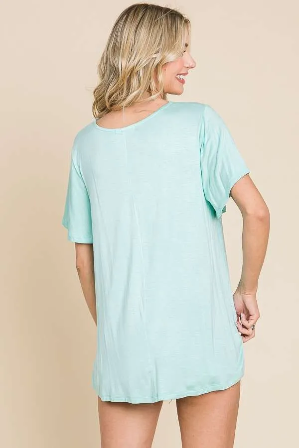 Plus Mint Fresh Lace Top*