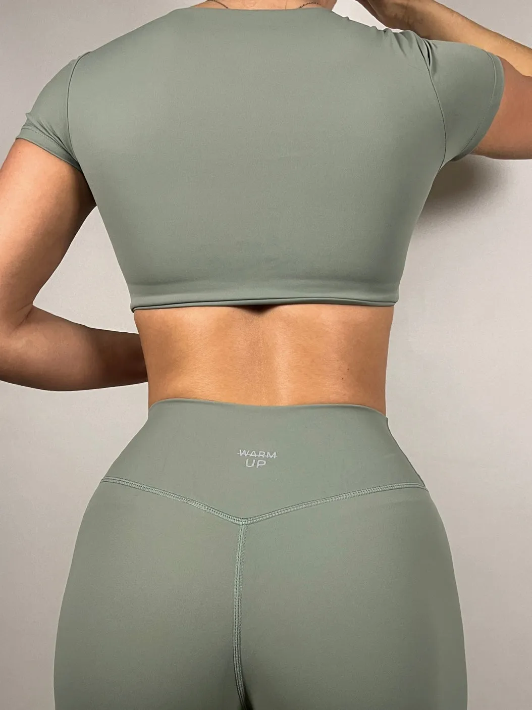 Sage Green Timeless Cropped T-shirt