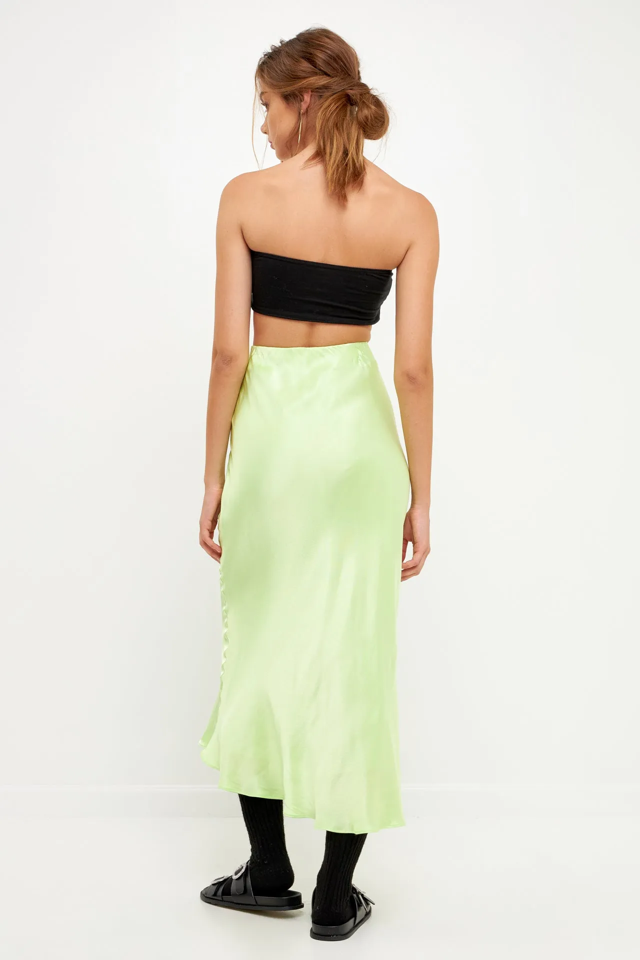 Satin Maxi Skirt