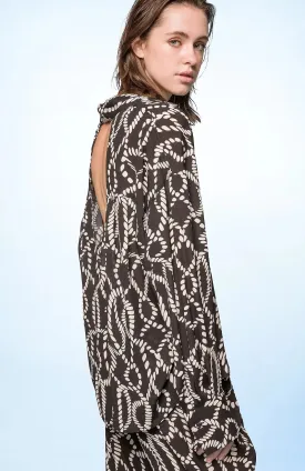 SEVENTY VENEZIA - PRINTED SHIRT WITH OPEN BACK