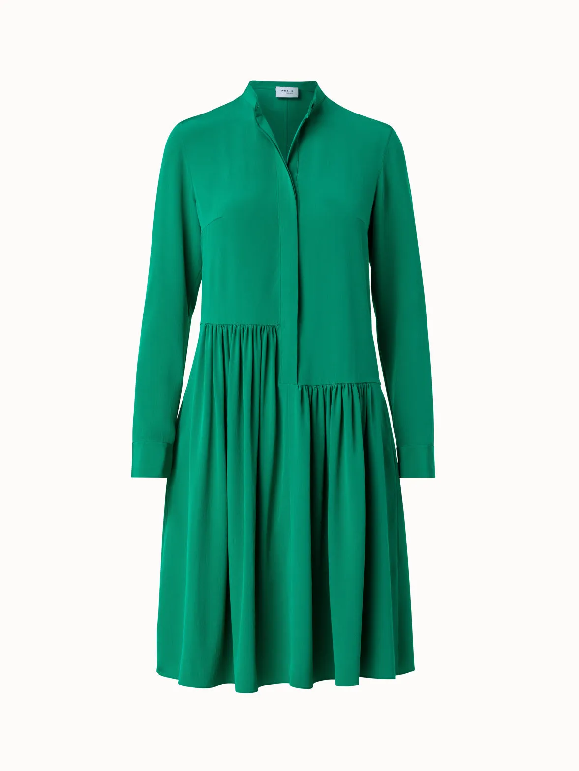 Silk Crêpe de Chine Shirt Dress