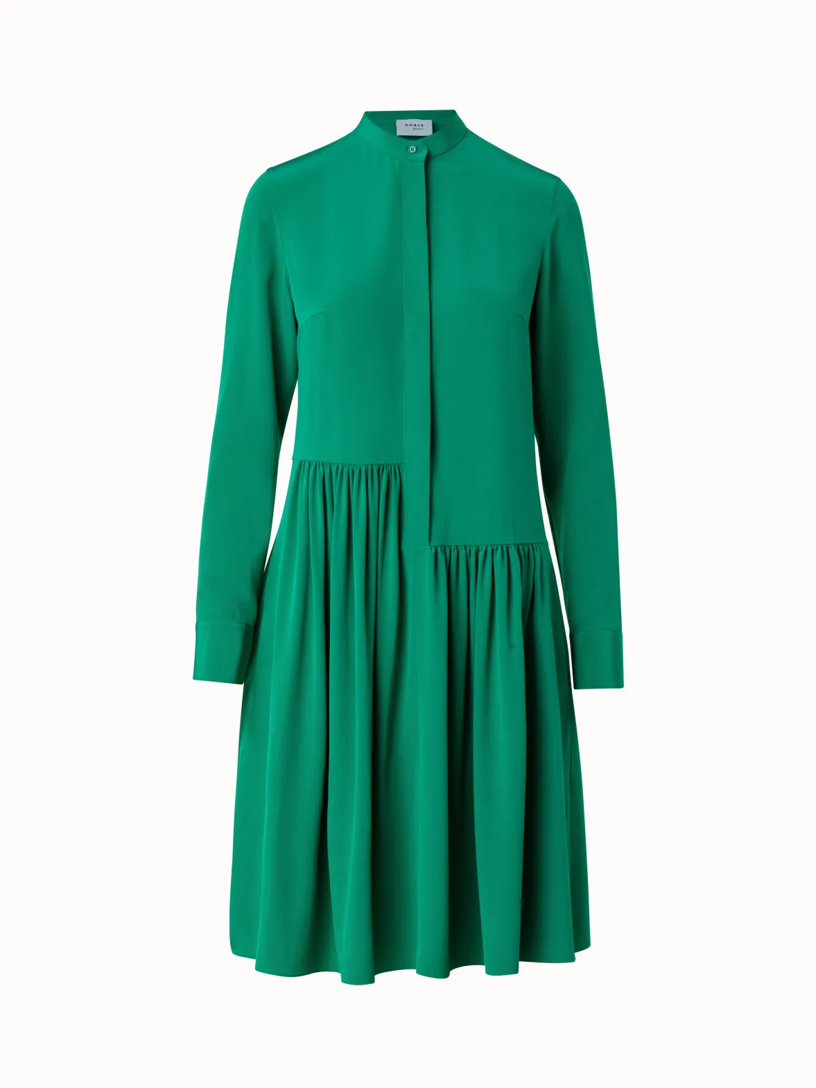 Silk Crêpe de Chine Shirt Dress