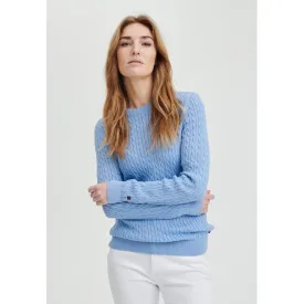 Simone Cable Knit - Light Blue