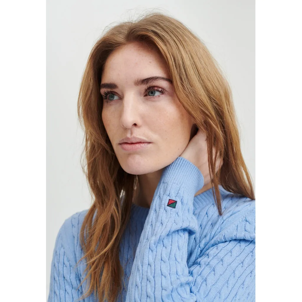 Simone Cable Knit - Light Blue