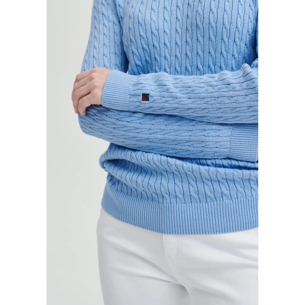 Simone Cable Knit - Light Blue