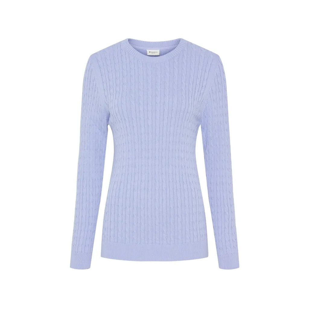 Simone Cable Knit - Light Blue