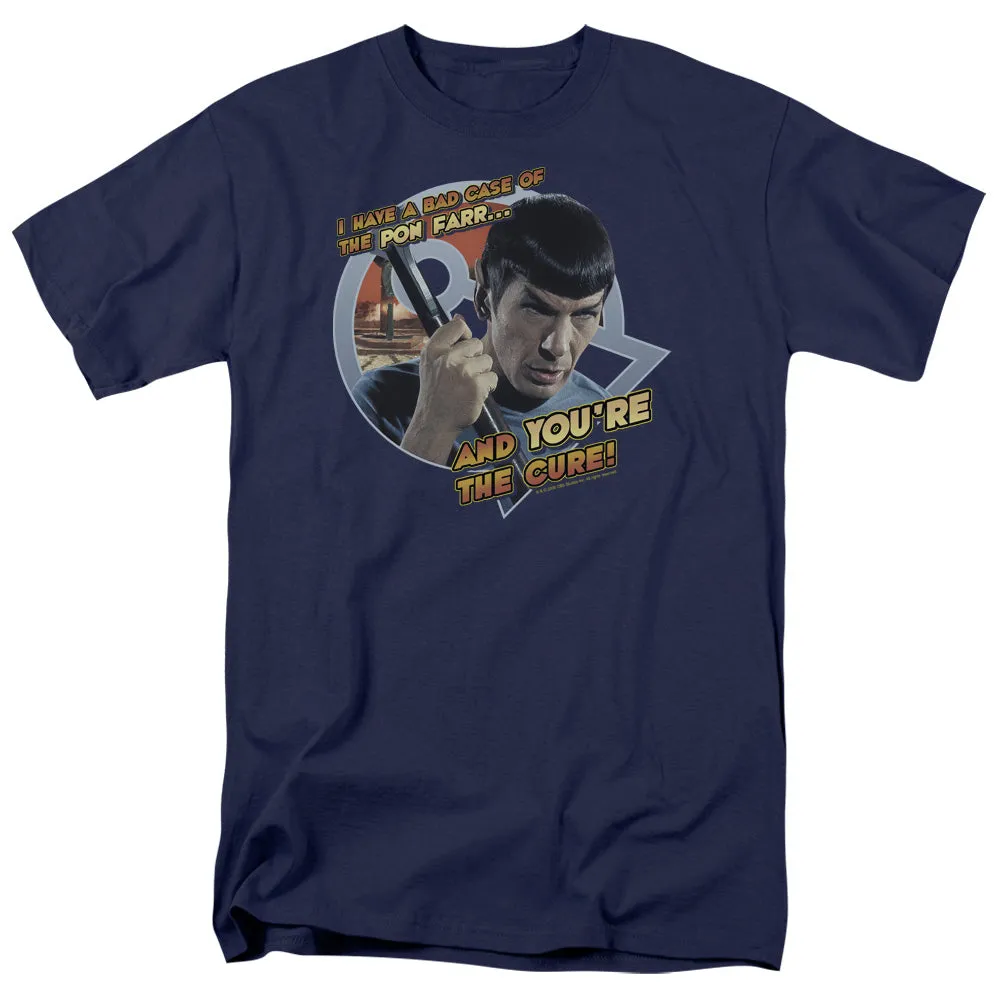 Star Trek Pon Far Mens T Shirt Navy