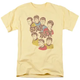 Star Trek Retro IlluStar Trekrated Crew Mens T Shirt Banana