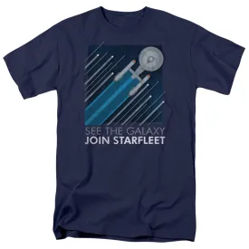 Star Trek Star Trekarfleet Recruitment PoStar Treker Mens T Shirt Navy